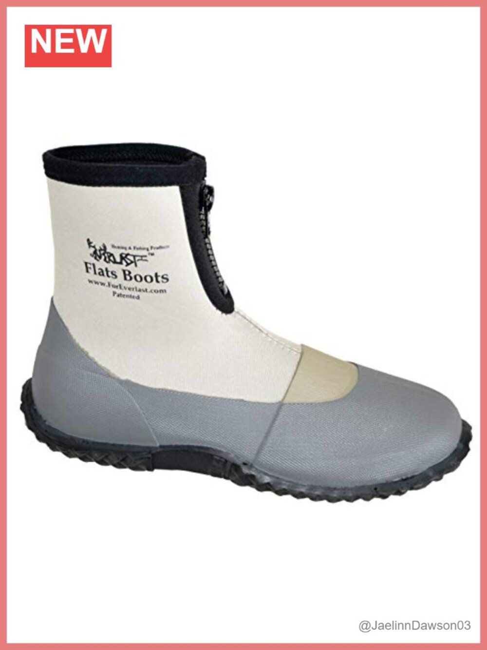 Neoprene Rubber Ankle Boots for Fishing Wading Water Resistant Flat Heel